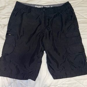 Black cargo Denali shorts